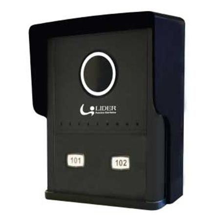 Porteiro Coletivo Smart Interfone 2 Pontos Lider LR 802 c/ Fonte Embutida