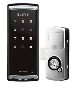 FECHADURA DIGITAL SOBREPOR ELSYS ESF-DS1000 TECLADO TOUCH AJUSTE DE VOLUME ENTRADA SILENCIOSA