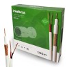 Cabo Coaxial Bipolar Blindado Intelbras FC67CBR Fast Cam + Bipolar 2x26 AWG Para CFTV - 100m