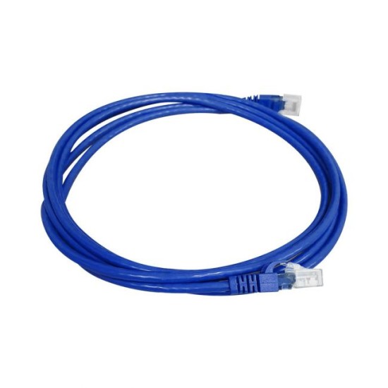 Patch Cord UTP Fast Track CAT5e Azul Com Capa Protetora Moldada 2,5m
