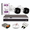 Kit 2 Câmeras de Segurança Full HD 1080p VHD 1220 B G6 + DVR Intelbras MHDX 3104 Full HD de 04 Canais + HD WD Purple 2TB + Acessórios 932002