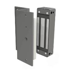 FECHADURA ELETROÍMÃ 150 KGF INTELBRAS FE 20150 PRATA COM SUPORTE E SENSOR