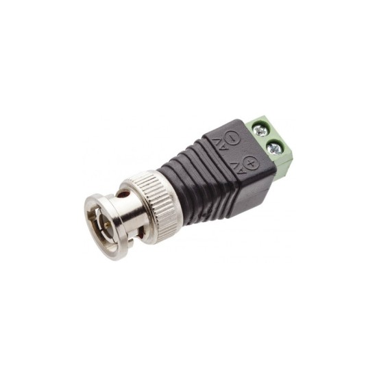 Conector Plug BNC Macho com Borne