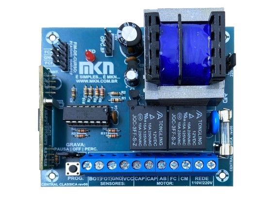 2 CENTRAL PLACA MOTOR PORTÃO ELETRONICO GAREN COMBAT CLASSIC