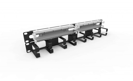 PAINEL 19" 2U COM BLOCO DE CONEXAO 110 IDC (B50) 100 PARES