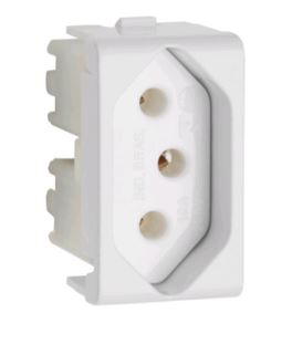 MODULO TOMADA 2P+T 20A 250V 1M BRANCA LUNARE - SCHNEIDER