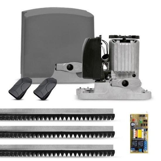 Kit Motor Portao eletronico PPA Deslizante 1 4 HP DZ Rio 400 KL