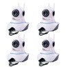 Kit 4 Câmeras de Segurança IP Sem Fio Wifi HD 720p Robo Wireless