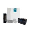 Kit Fechadura Eletromagnética Completo c/ Fonte e Carregador Temporizado, Bateria e Botoeira