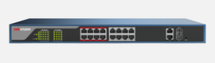 16 Port Fast Ethernet Web POE Switch