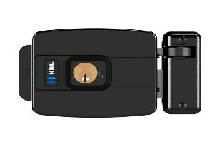 FECHADURA C90 ELETRICA CTRL - AD AJ RFID PRETA - HDL