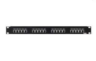 PATCH BALUN RACK MULT 16 - 19''X1U RJ45 - MAX ELECTRONIC