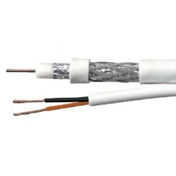 Cabo Coaxial Cftv Hd Rg 59 67% 2x26 Bipolar - 100 M