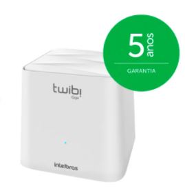 ROTEADOR WIRELESS INTELBRAS MESH TWIBI GIGA COBERTURA DE ATÉ 180m² DUAL BAND PORTA GIGA (1 UNIDADE)4750068
