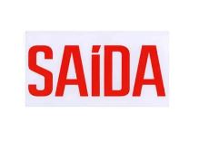 PLACA DE SINALIZAÇÃO NEW SLIM BR-VD SAIDA SEM SETA - INTELBRAS