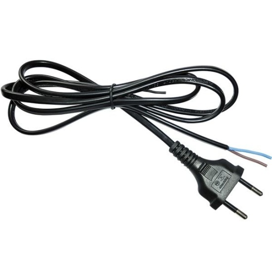 Cabo de Energia c/ Plug Tomada 2 Pinos 1,5m x 0,75mm