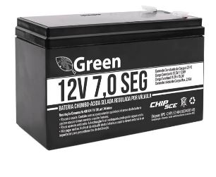 BATERIA 12V A 7A VRLA GREEN SECURITY SYSTEM