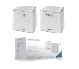 CONJUNTO ROTEADOR WIRELESS INTELBRAS MESH TWIBI FAST COBERTURA DE ATÉ 100m² DUAL BAND PORTA FAST (2 UNIDADES)4750071