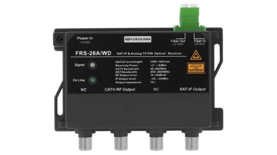 ONU DE VIDEO CATV+IF - SAT MODELO FRS-26A/WDM