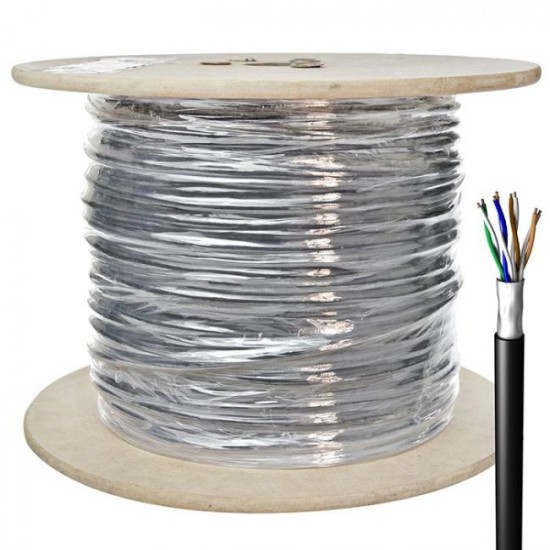 Cabo de Rede Blindado 4 Pares Megatron Ultra Bobina 300 Metros