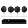 Kit 4 Câmeras com Inteligência Artificial Full HD iM3 Intelbras Branca + 1 NVR Stand Alone 04 Canais 6MP NVD 1304 Intelbras