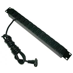 Calha 12 Tomadas 20a Preto - Padrão Novo