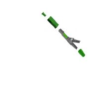 CONECTOR FAST CRIMP CLICK SC -APC VERDE TRANSCEND