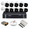 Kit 10 Câmeras de Segurança Full HD 1080p VHD 1220 B G6 + DVR Intelbras MHDX 1116 de 16 Canais 1080p Lite + Acessórios