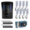 Kit Porteiro Eletrônico Coletivo de 8 Pontos - Central Collective 8 Intelbras + Interfone Interno 8 Unidades + Cartão de Proximidade 16 Unidades + Fechadura Elétrica