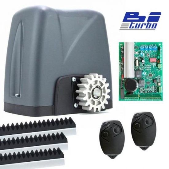 Motor de Portão Eletrônico Kit Automatizador Deslizante DZ Nano Biturbo Rossi