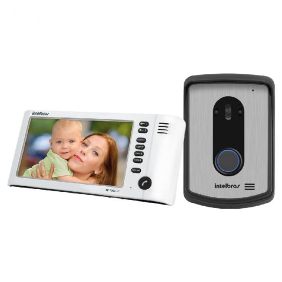 Vídeo Porteiro Intelbras IV 7010 HF Viva Voz LCD Colorido de 7"