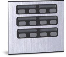 Unidade Externa de Porteiro Eletrônico Duplo 12 Botões 90.02.01.846