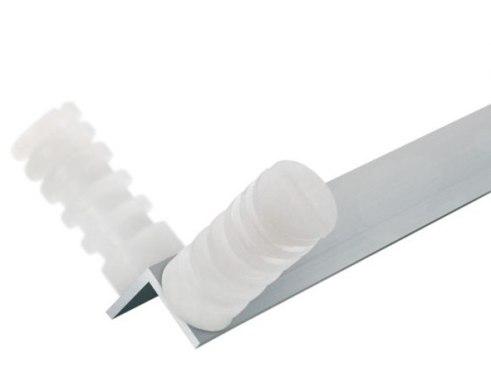 Haste Cantoneira de Alumínio com 8 Isoladores 75cm