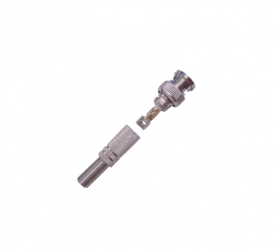 Conector Plug BNC Macho com Mola de parafuso