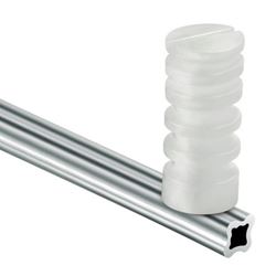 Haste Estrela De Alumínio 0,75 4 Isoladores - 10 Pc