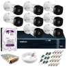 Kit Intelbras 8 Câmeras HD 720p VHL 1120 B + DVR 1108 Intelbras com HD 1TB + Acessórios