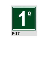 PLACA DE IDENTIFICAÇÃO - KIT ANDARES - 1° AO 20° ANDAR, TÉRREO E S