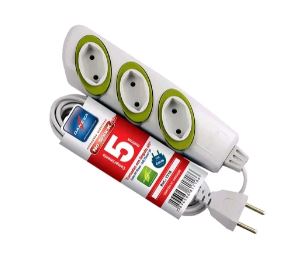 EXTENSAO NO SHOCK 45 PP 2X0,75X5M GE+ADAPT 2P 10A