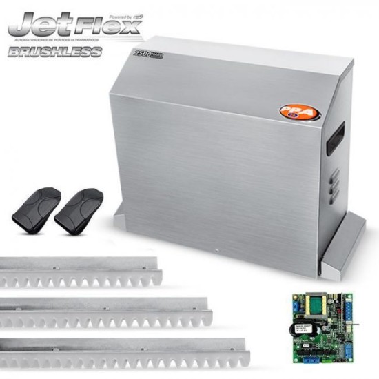 Kit Automatizador Deslizante Industrial DZ 2500 Hard Working Brushless Jet Flex PPA