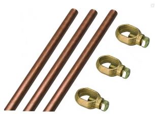 HASTE DE ATERRAMENTO C/ CONECTOR 2M - STEEL