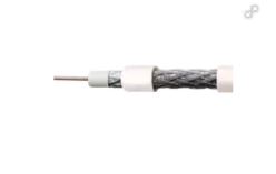 CABO COAXIAL RGC 59+BIP 90% MALHA 100M BRANCO 2X26AWG - CONDUTTI
