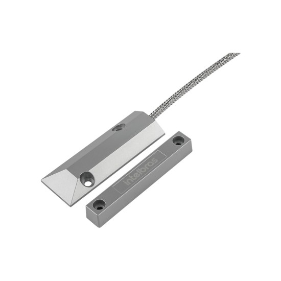 Sensor Magnético de Abertura para Portas e Portões Metálicos Com Fio XAS Porta de Aço Intelbras