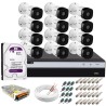 Kit Intelbras 12 Câmeras Full HD 1080p VHL 1220 B + DVR 3116 Intelbras com HD 1TB + Acessórios