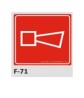 PLACA DE IDENTIFICAÇÃO - ALARME SONORO F-71 19X19CM