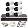 Kit Intelbras 6 Câmeras Full HD 1080p VHL 1220 B + DVR 3108 Intelbras + Acessórios