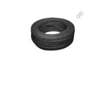 CABO COAXIAL RF 0,4X2,5+BIP 80% MALHA 100M PRETO - CONDUTTI