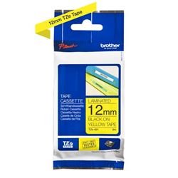 Fita Para Rotulador 12mm Preto Sobre Amarelo Tze-631