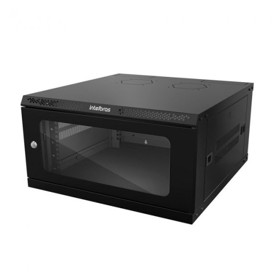 Mini Rack Intelbras 19” Desmontável MRD 557 de Parede 5U x 570mm