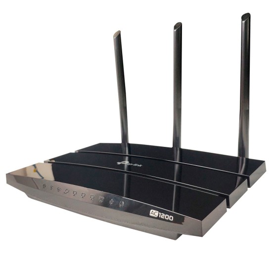 Roteador Wireless Dual Band Archer C1200 TP-Link com 3 Antenas Preto