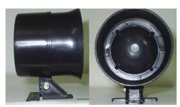 SIRENE EXTERNA MODELO GK 19 122DBI PRETA GLK